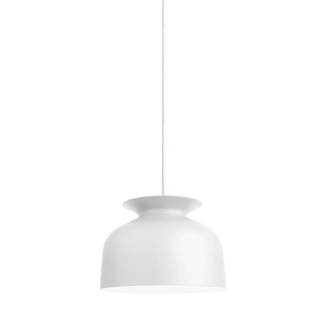 Gubi ronde taklampa stor matt white (vit)