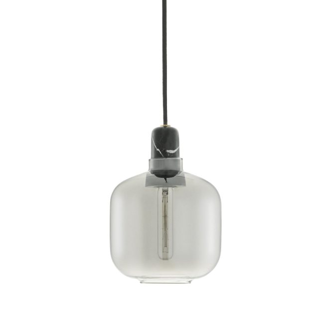 Normann copenhagen amp lampa liten grå-svart