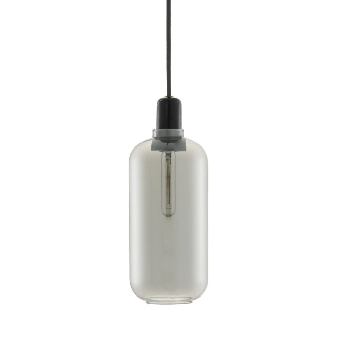 Normann copenhagen amp lampa stor grå-svart
