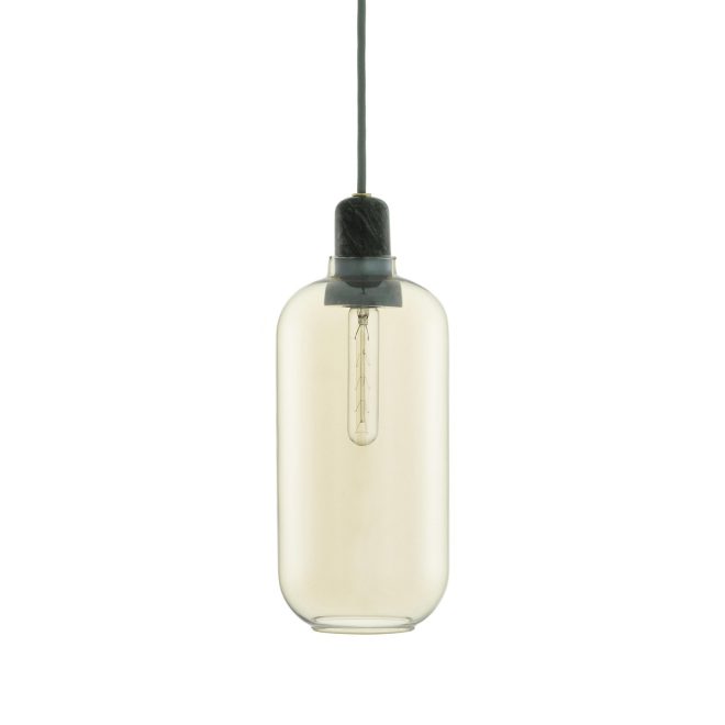 Normann copenhagen amp lampa stor guld-grön