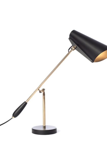 Northern birdy bordslampa svart-mässing