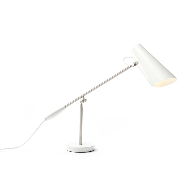 Northern birdy bordslampa matt vit
