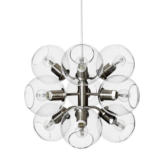 Co bankeryd tage taklampa silver-klarglas