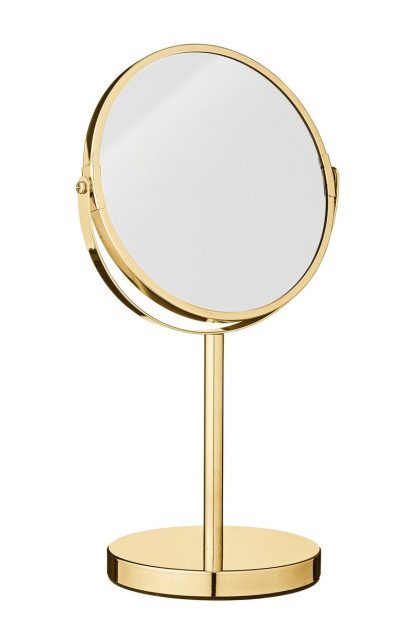 Bloomingville bloomingville dubbelsidig spegel guld