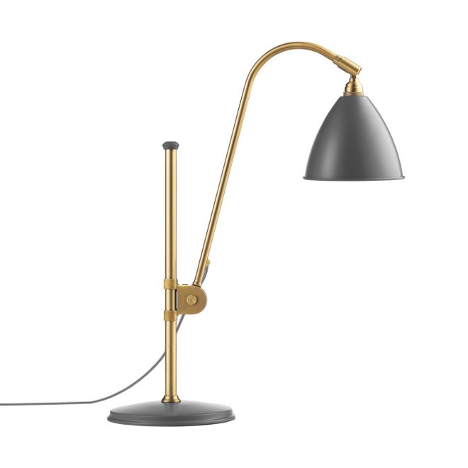 Gubi bestlite bl1 bordslampa grå-mässing