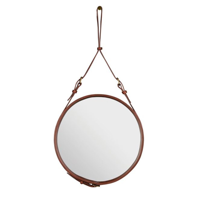Gubi adnet circulaire spegel s brun