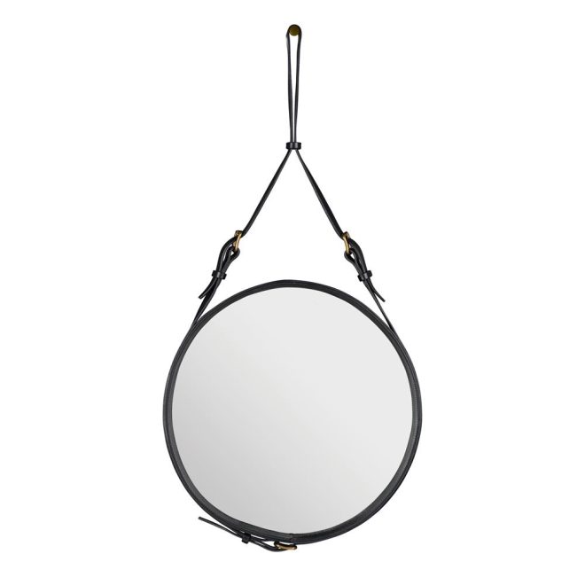 Gubi adnet circulaire spegel s svart