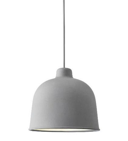Muuto grain taklampa grå