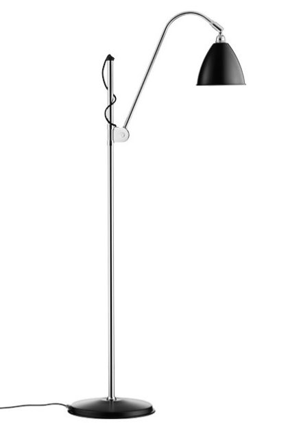 Gubi bestlite bl3s golvlampa black semi matt-chrome
