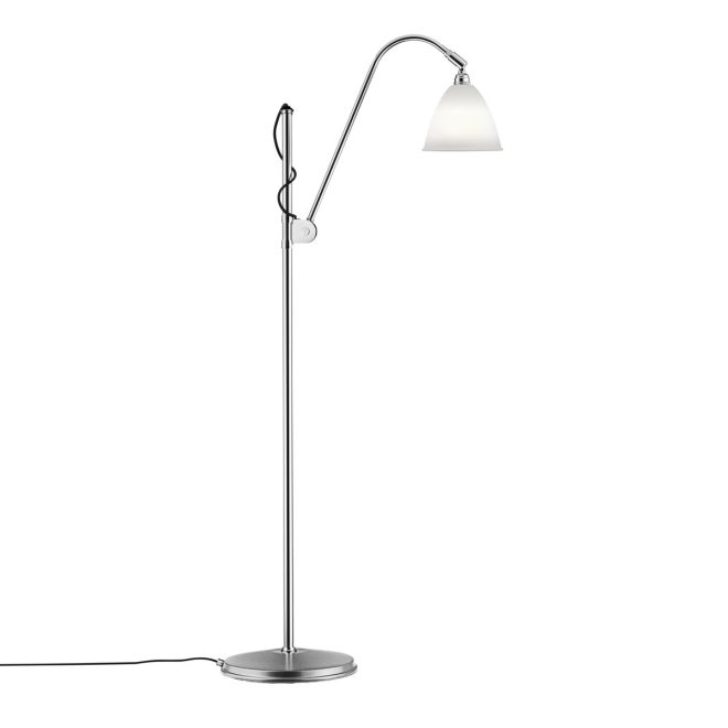 Gubi bestlite bl3s golvlampa bone china-chrome