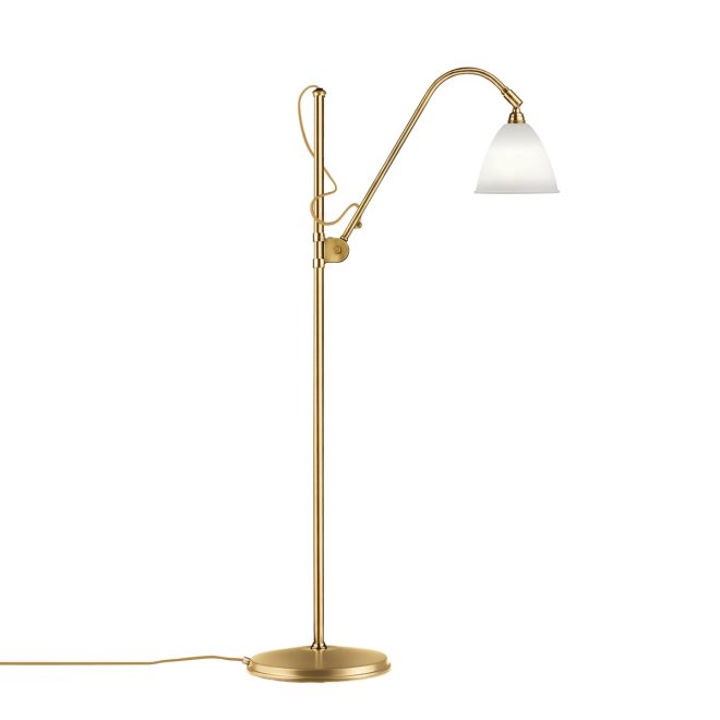 Gubi bestlite bl3s golvlampa bone china-brass