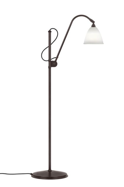 Gubi bestlite bl3s golvlampa bone china-black brass