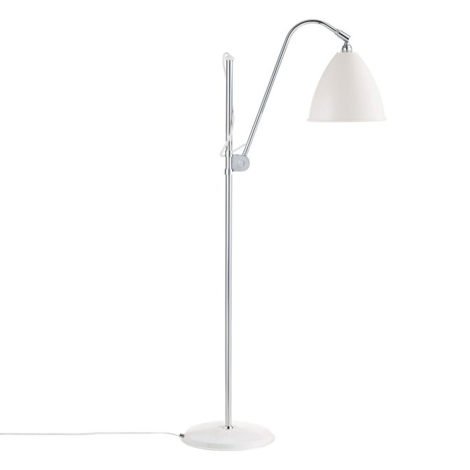 Gubi bestlite bl3m golvlampa matt vit-krom