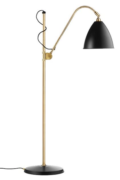 Gubi bestlite bl3m golvlampa kolsvart-mässing