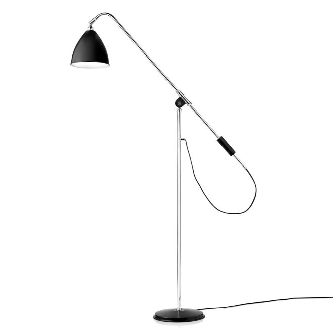 Gubi bestlite bl4 golvlampa svart-krom