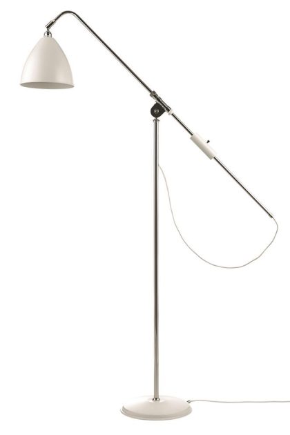 Gubi bestlite bl4 golvlampa matt vit-krom