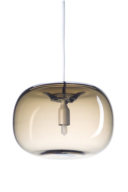 Örsjö belysning pebble taklampa knubbig varmgrå-glas