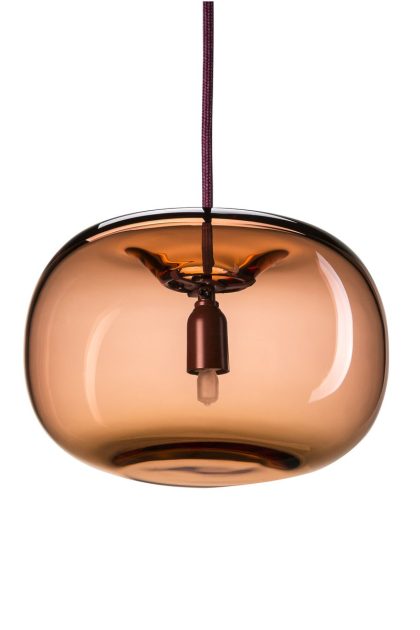 Örsjö belysning pebble taklampa knubbig oxblod-glas