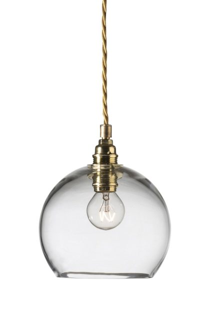 Ebb & flow rowan taklampa s, Ø 15,5 cm klar-guld