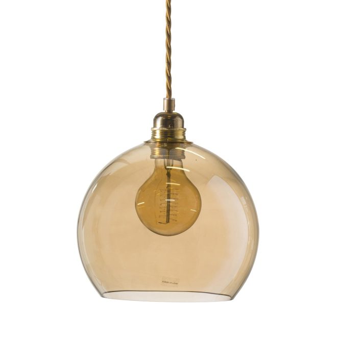 Ebb & flow rowan taklampa m, Ø 22 cm golden smoke