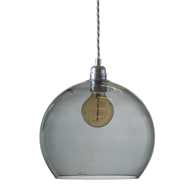 Ebb & flow rowan taklampa l, Ø 28 cm smokey grey