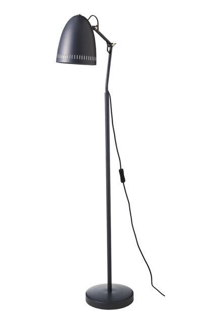 Superliving dynamo golvlampa matt almost black (grå)