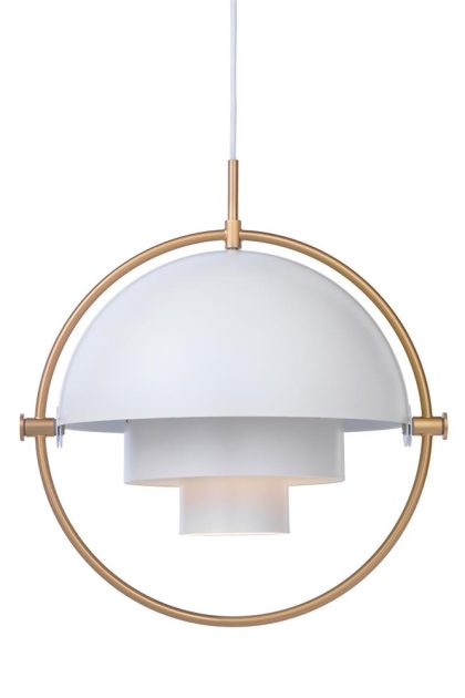 Gubi multi-lite taklampa mässing-vit