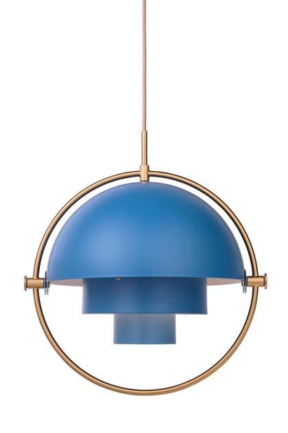Gubi multi-lite taklampa mässing-blå
