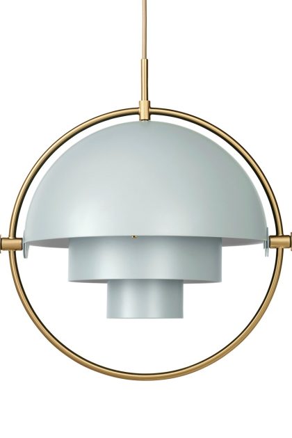 Gubi multi-lite taklampa mässing-grå
