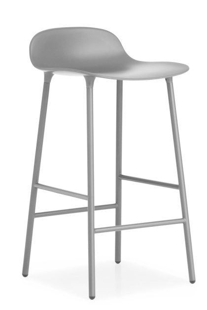 Normann copenhagen form chair barstol metallben grå