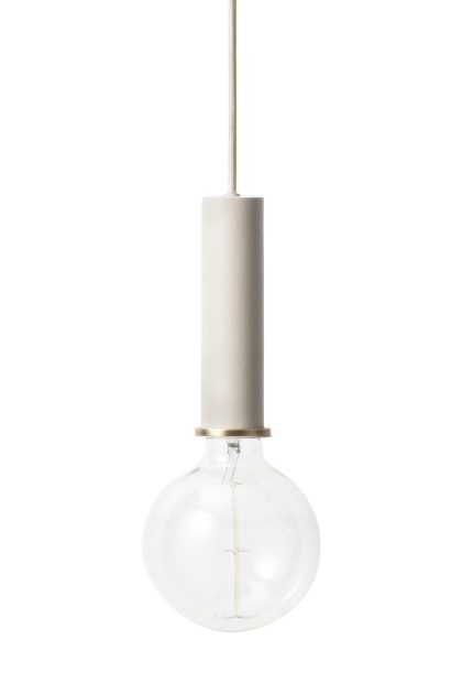 Ferm living collect taklampa stor light grey (grå)