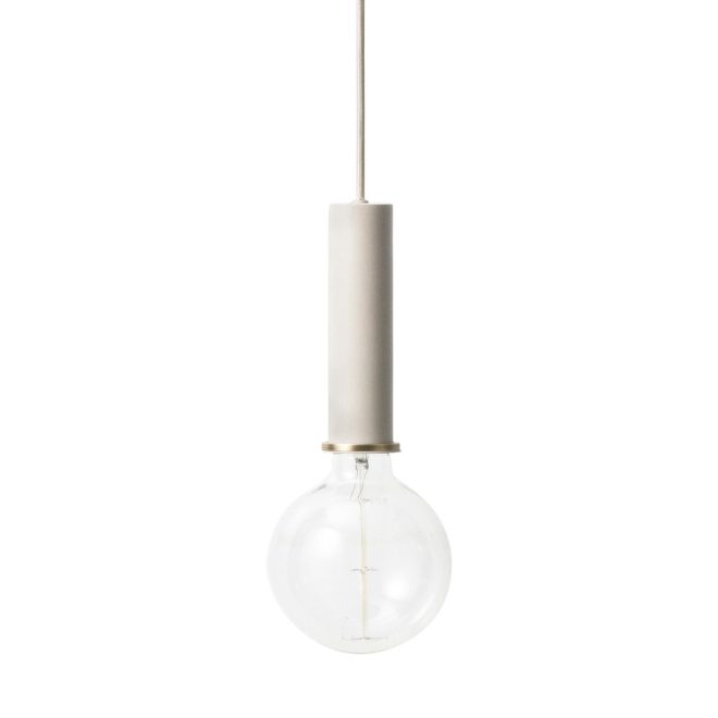 Ferm living collect taklampa stor light grey (grå)