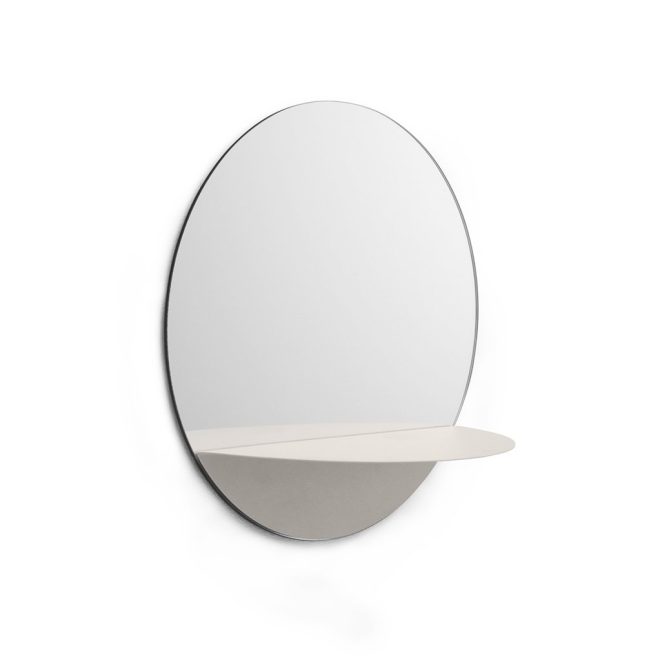 Normann copenhagen horizon spegel rund vit