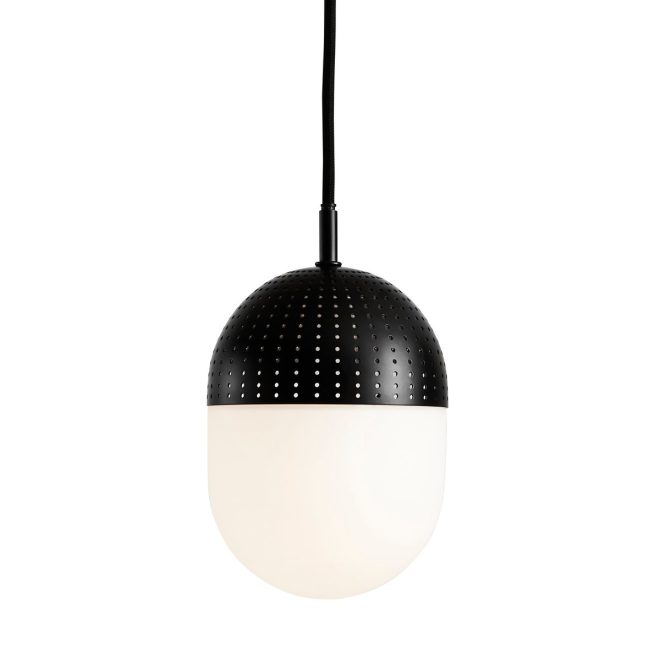 Woud dot taklampa medium svart