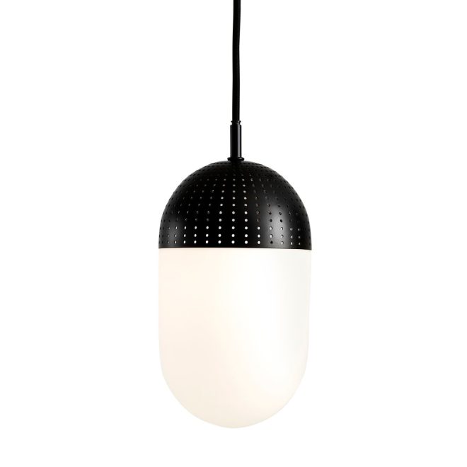 Woud dot taklampa large svart