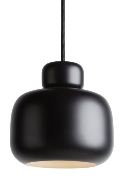 Woud stone taklampa small svart