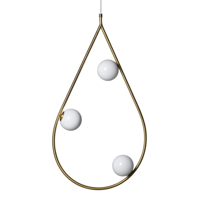 Pholc pearls 80 taklampa mässing