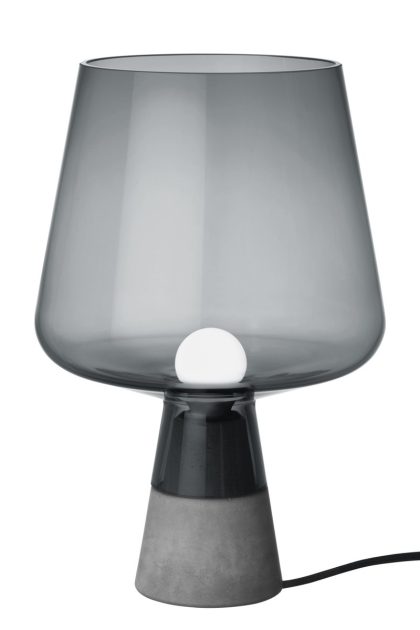 Iittala leimu bordslampa 300x200 mm grå