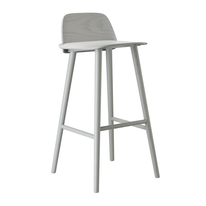 Muuto nerd barstol 75 cm grey