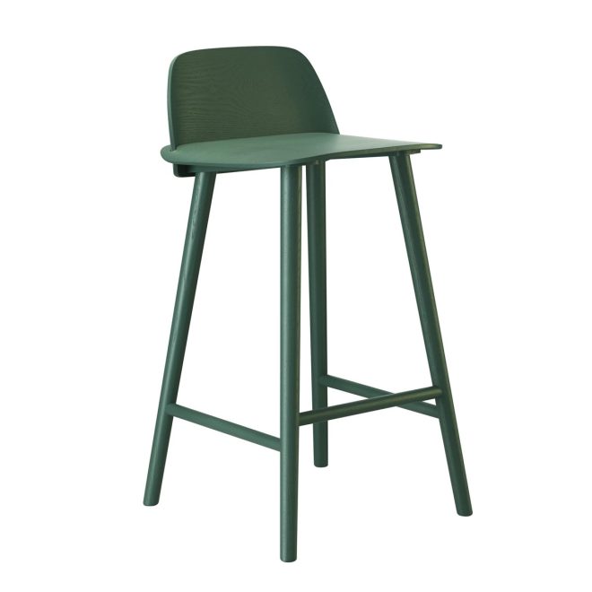 Muuto nerd barstol 75 cm green
