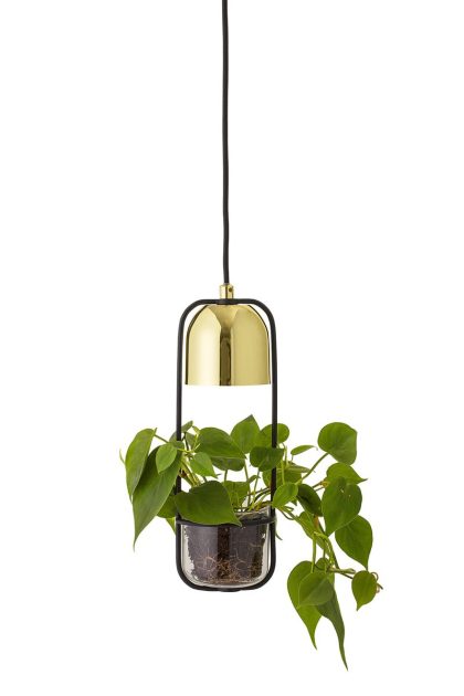 Bloomingville bloomingville taklampa och ampel Ø10 cm klar-guld