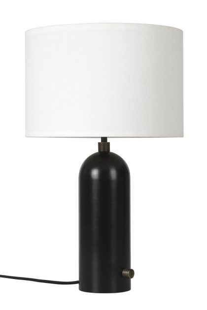 Gubi gravity s bordslampa blackend steel + vit skärm