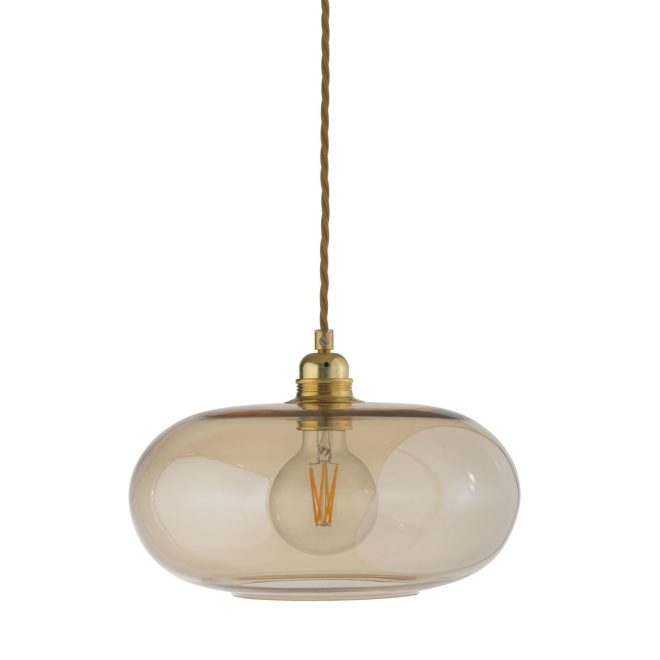 Ebb & flow horizon taklampa Ø 29 cm golden smoke