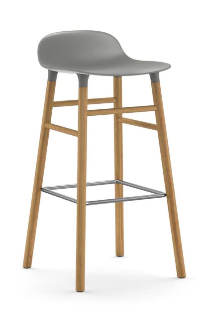 Normann copenhagen form barstol ekben 75 cm grå