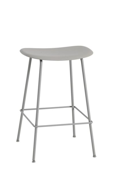 Muuto fiber counter stol 65 cm grey-grey