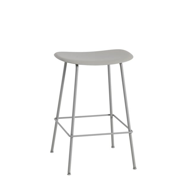 Muuto fiber counter stol 65 cm grey-grey