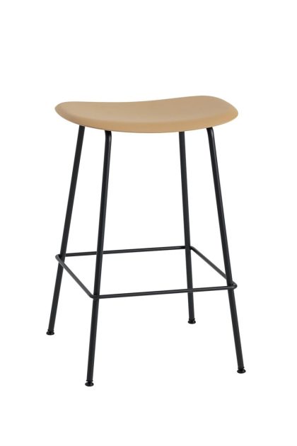 Muuto fiber counter stol 65 cm ochre-black