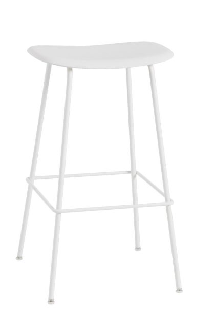 Muuto fiber barstol tube bas plastsits 75 cm white