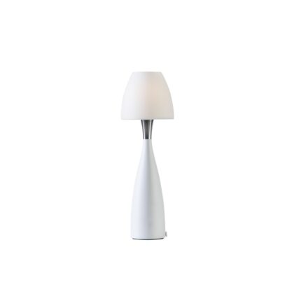 Belid anemon bordslampa, liten vit opal