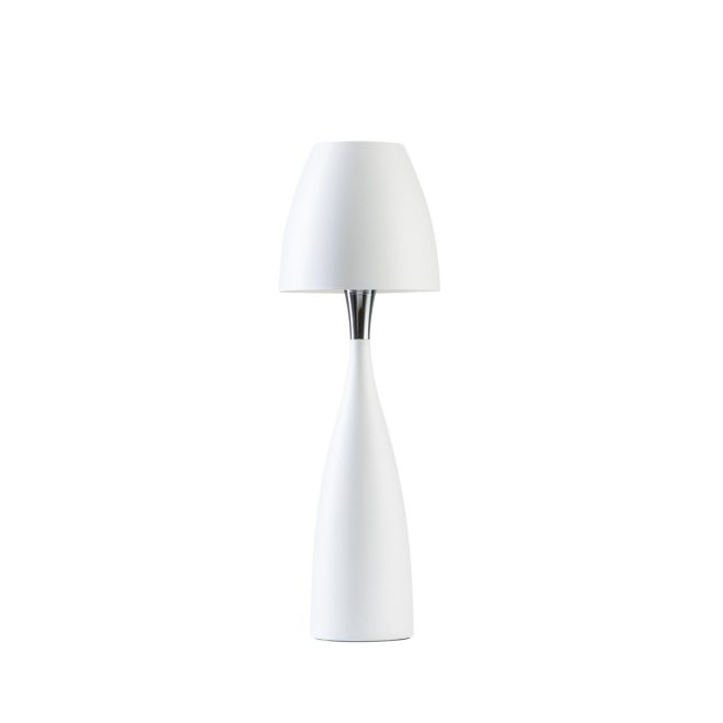 Belid anemon bordslampa, stor mattvit
